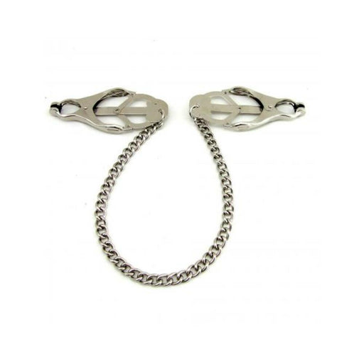 M2M Nipple Clamps Jaws With Chain Chrome - SexToy.com