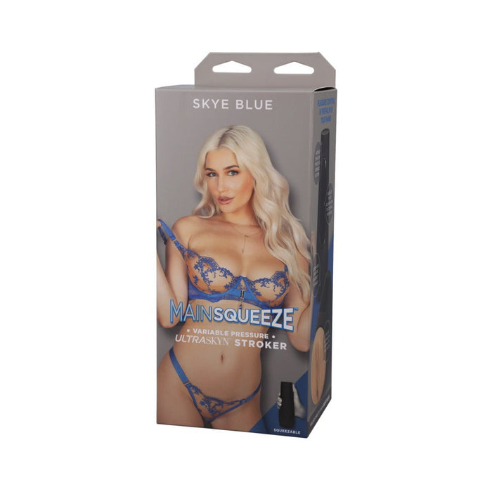 Main Squeeze Skye Blue Ultraskyn Stroker Vagina Beige - SexToy.com
