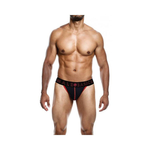 Male Basics Neon Thong Red Md - SexToy.com