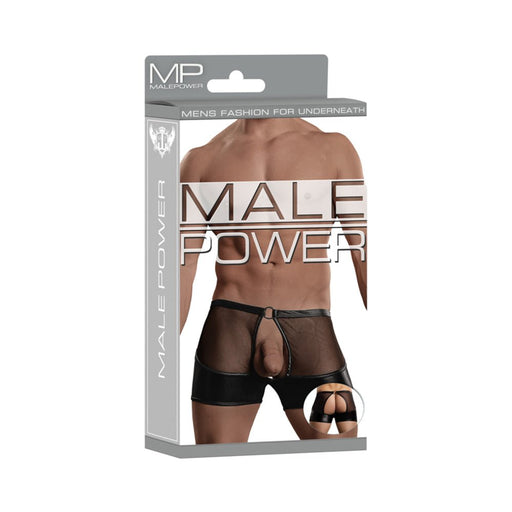 Male Power Extreme Garter Ring Short Black L/xl | SexToy.com