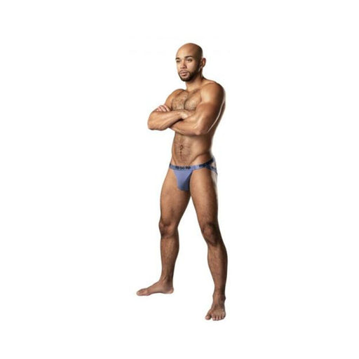 Male Power Infinite Comfort Amplifying Strappy Jock Periwinkle S/m - SexToy.com