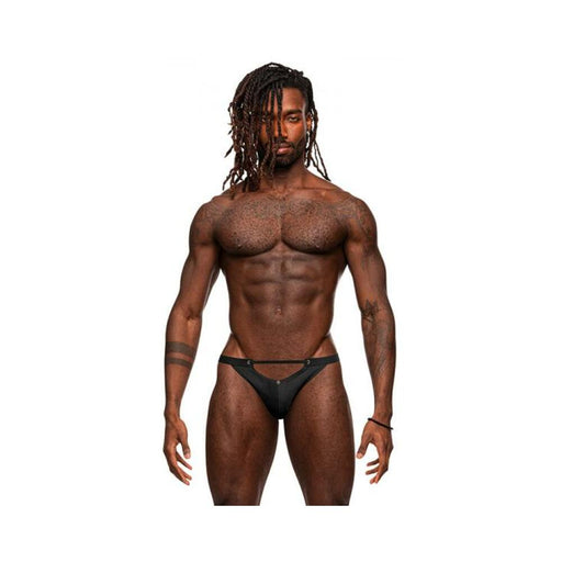 Male Power Magnificence Micro V Thong Black S/m | SexToy.com