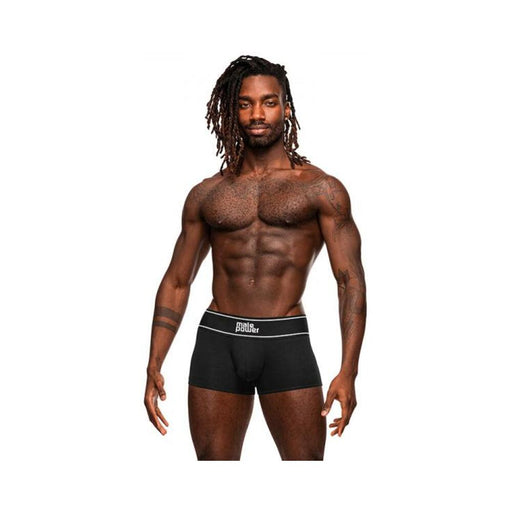 Male Power Modal Rib Pouch Short Black L | SexToy.com