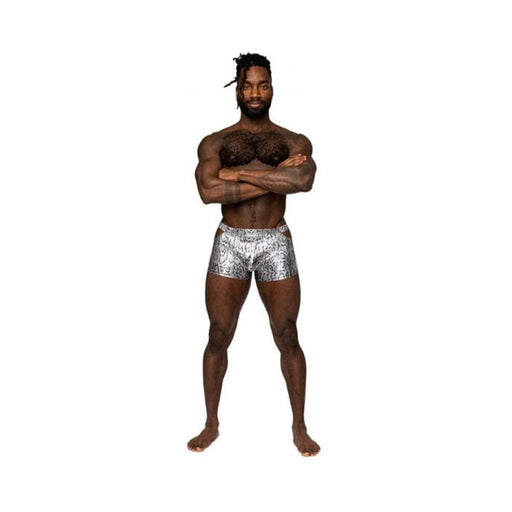 Male Power S'naked Pouch Short Silver/black L | SexToy.com
