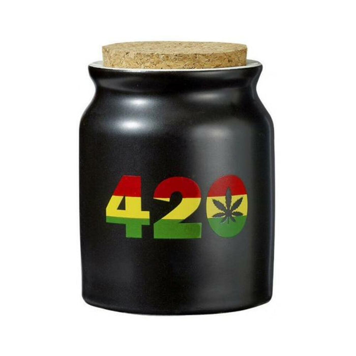Matte Black 420 Stash Jar - SexToy.com