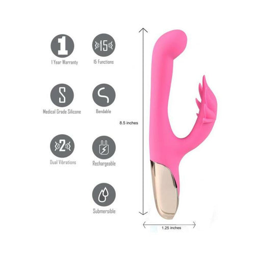Maui Rechargeable Silicone Poseable 420 Rabbit - SexToy.com