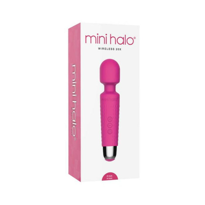 Mini Halo Wireless Wand 20x Silicone Pink Pink | SexToy.com