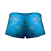Mini Shorts Neon Lace Turquoise Blue Small | SexToy.com