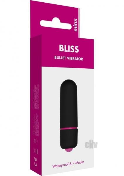 Minx Bliss 7 Mode Mini Bullet Vibe Black | SexToy.com