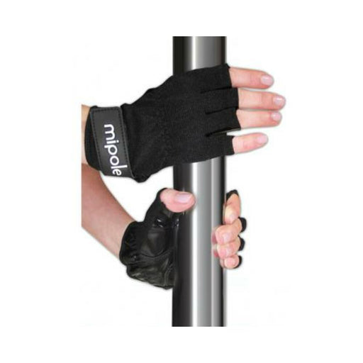 MiPole Dance Pole Gloves (Pair) Medium - Black - SexToy.com