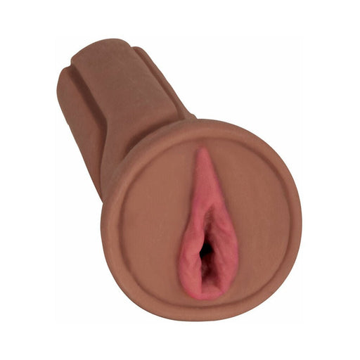 Mistress Bioskin Vibrating Stroker With Pubic Bone 1 Speed Bullet Cece Chocolate - SexToy.com