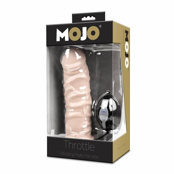 Mojo Throttle Vibrating Male Harness Beige | SexToy.com