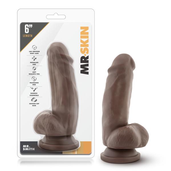 Mr Skin Mr Smith 6 inches Dildo Suction Cup Brown | SexToy.com