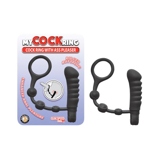 My Cockring With Ass Pleaser Black | SexToy.com