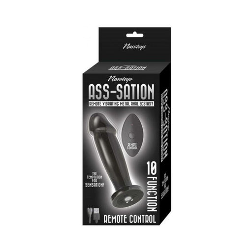 Nasstoys Ass-sation Remote Vibrating Metal Anal Ecstasy Black | SexToy.com