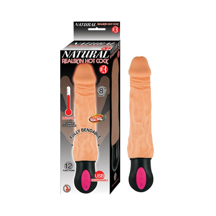 Natural Realskin Hot Cock #3 8 inches Beige | SexToy.com