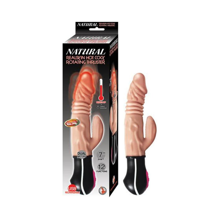 Natural Realskin Hot Cock Rotating Thruster Flesh | SexToy.com