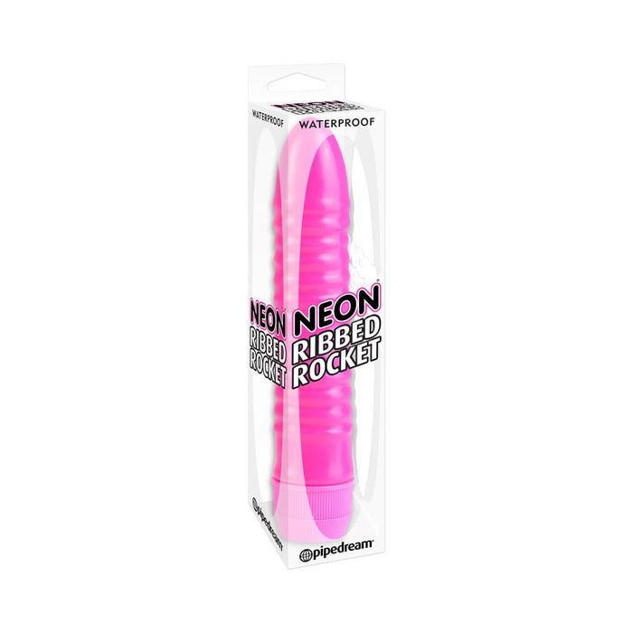 Neon Ribbed Rocket Vibrator | SexToy.com