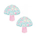 Neva Nude Black Light Glitter Shroom Pasties - Pink/white O/s - SexToy.com