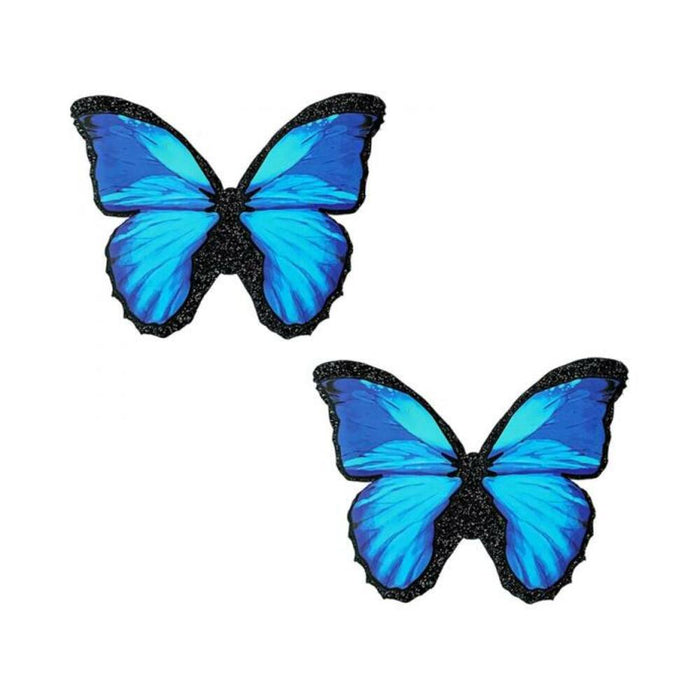 Neva Nude Pasty Butterfly Blue/black Glitter - SexToy.com