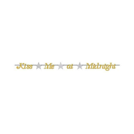New Year's Kiss Me At Midnight Streamer - Gold/silver - SexToy.com