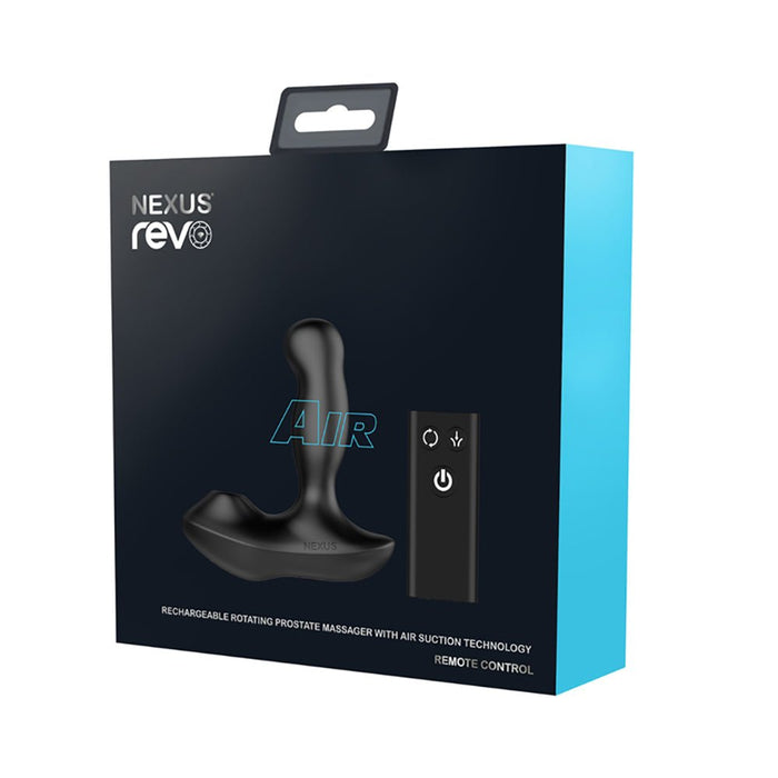 Nexus Revo Air Rotating Prostate Massager With Suction Black - SexToy.com