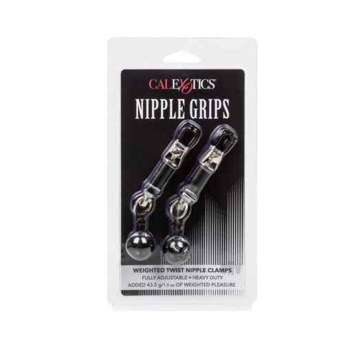 Nipple Grips Weighted Twist Nipple Clamps - SexToy.com