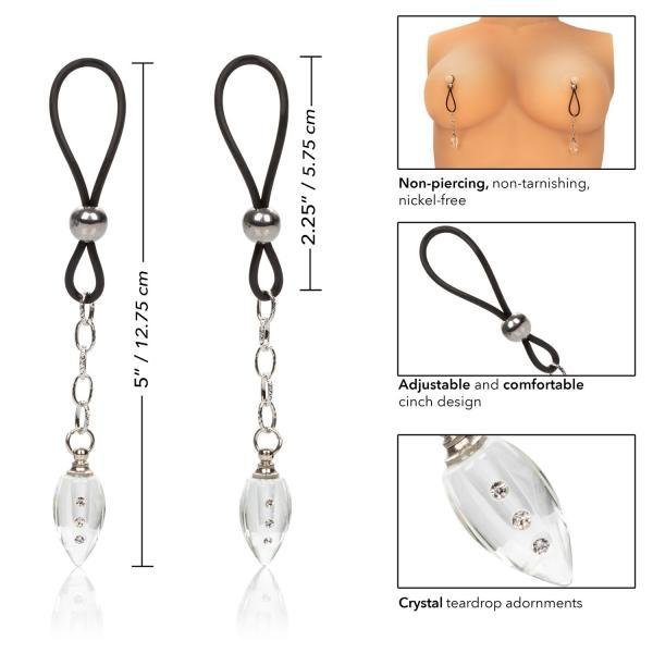 Nipple Play Non-Piercing Jewelry Crystal Teardrop | SexToy.com