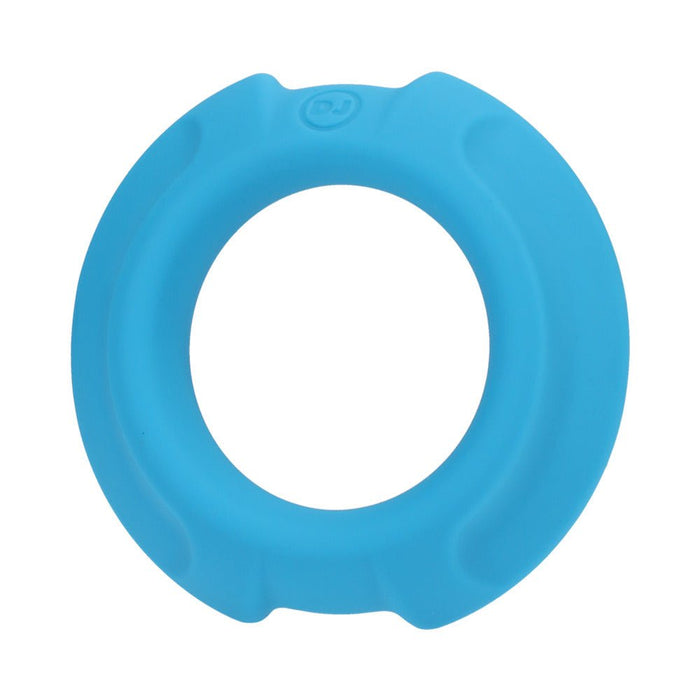 Optimale Flexisteel Silicone, Metal Core Cock Ring 35 Mm Blue - SexToy.com