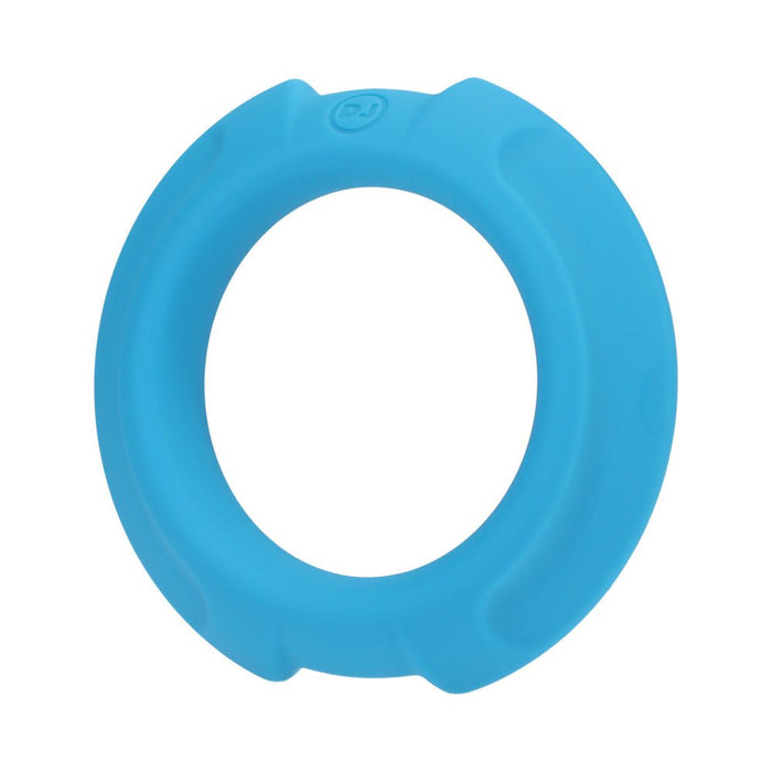 Optimale Flexisteel Silicone, Metal Core Cock Ring 43 Mm Blue - SexToy.com