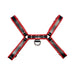 O.t.h Leather Harness - Black With Red Piping Size Large | SexToy.com