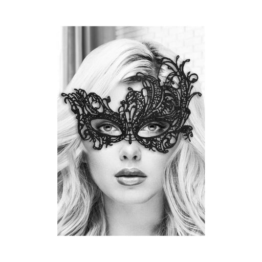 Ouch! Black & White Lace Eye Mask Royal Black | SexToy.com