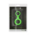 Ouch! Glow Cock Ring & Ball Strap - Glow In The Dark - Green | SexToy.com