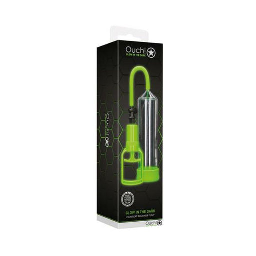 Ouch! Glow Comfort Beginner Pump - Glow In The Dark - Green | SexToy.com