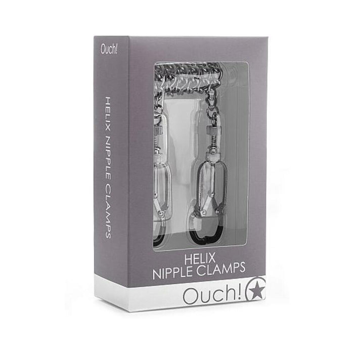 Ouch Helix Nipple Clamps Metal - SexToy.com