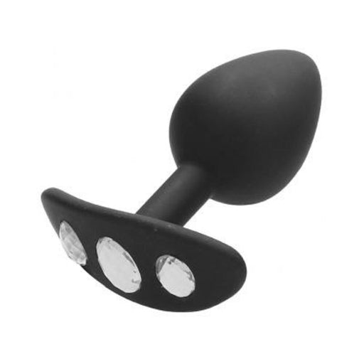 Ouch! Large Diamond Butt Plug With Handle - Black | SexToy.com