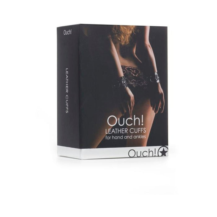 Ouch! Leather Cuffs - Black | SexToy.com