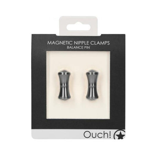 Ouch Magnetic Nipple Clamps - Balance Pin - Grey | SexToy.com