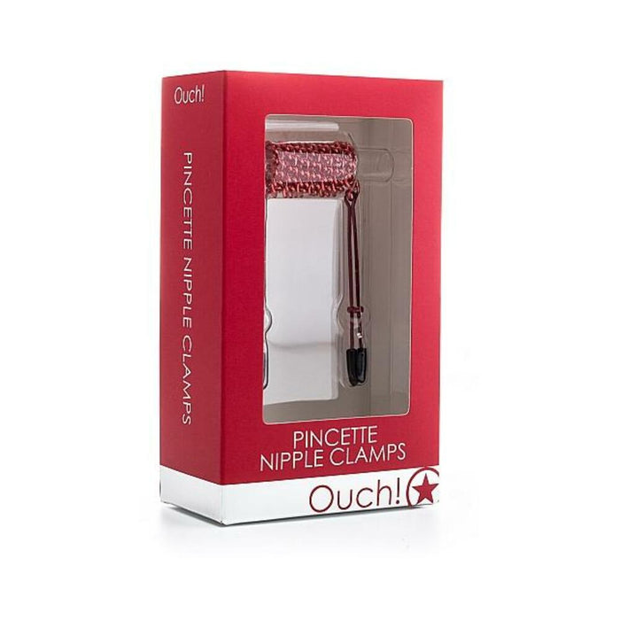 Ouch Pincette Nipple Clamps Red - SexToy.com