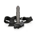 Ouch! Twisted Hollow Strap-on 8 In. Gunmetal Gray - SexToy.com