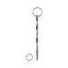 Ouch! Urethral Sounding - Metal Dilator With Ring - Ribbed - 9.5 Mm | SexToy.com