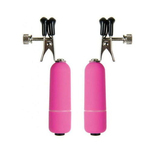 Ouch Vibrating Nipple Clamps Pink - SexToy.com