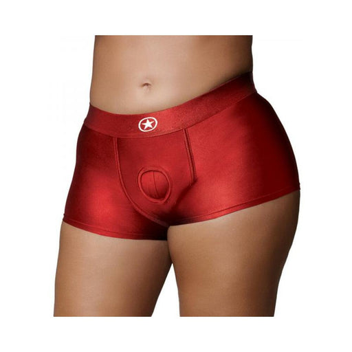 Ouch! Vibrating Strap-on Boxer Red Xl/xxl - SexToy.com