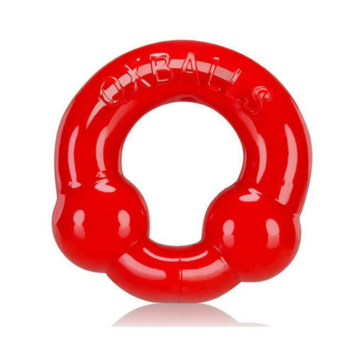 Oxballs 2-pack Cockring, Steel & Red | SexToy.com