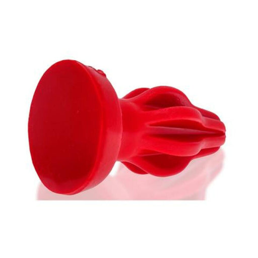 Oxballs Airhole-2 Finned Buttplug Silicone Medium Red | SexToy.com