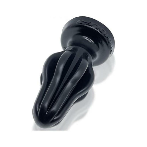 Oxballs Airhole-3 Finned Buttplug Silicone Large Black | SexToy.com