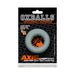 Oxballs Axis Rib Griphold Cockring Clear Ice - SexToy.com