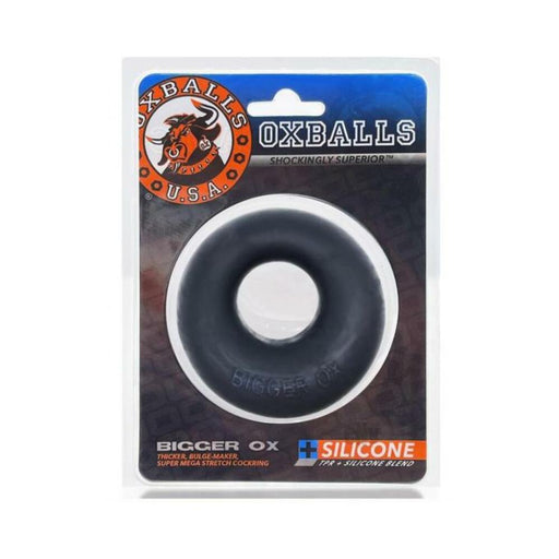 Oxballs Bigger Ox Thick Cockring Silicone Tpr Black Ice | SexToy.com