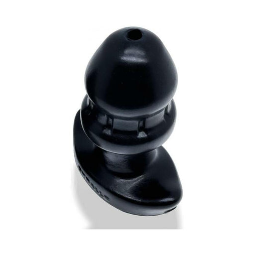 Oxballs Drain-o Flow-thru Buttplug Silicone Large Black | SexToy.com