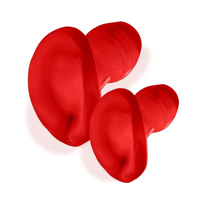 Oxballs Glowhole-1 Hollow Buttplug With Led Insert Small Red Morph - SexToy.com